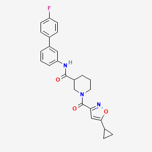 1-[(5-cyclopropyl-3-isoxazolyl)carbonyl]-N-(4'-fluoro-3-biphenylyl)-3-piperidinecarboxamide