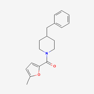 molecular formula C18H21NO2 B6066837 4-benzyl-1-(5-methyl-2-furoyl)piperidine 