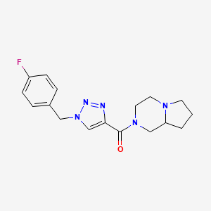 2-{[1-(4-fluorobenzyl)-1H-1,2,3-triazol-4-yl]carbonyl}octahydropyrrolo[1,2-a]pyrazine