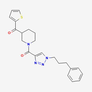 (1-{[1-(3-phenylpropyl)-1H-1,2,3-triazol-4-yl]carbonyl}-3-piperidinyl)(2-thienyl)methanone