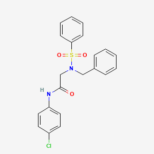 N~2~-benzyl-N~1~-(4-chlorophenyl)-N~2~-(phenylsulfonyl)glycinamide