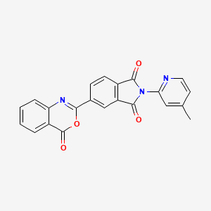 2-(4-methyl-2-pyridinyl)-5-(4-oxo-4H-3,1-benzoxazin-2-yl)-1H-isoindole-1,3(2H)-dione