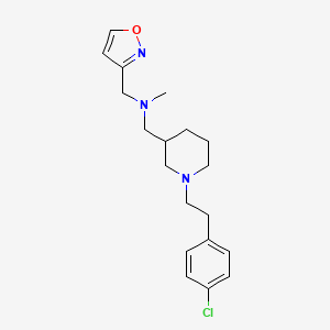 ({1-[2-(4-chlorophenyl)ethyl]-3-piperidinyl}methyl)(3-isoxazolylmethyl)methylamine