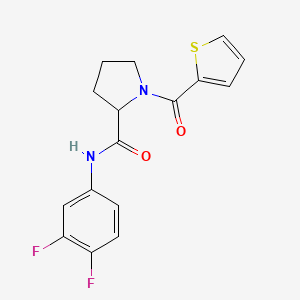 N-(3,4-difluorophenyl)-1-(2-thienylcarbonyl)prolinamide