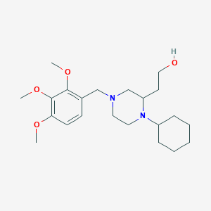 2-[1-cyclohexyl-4-(2,3,4-trimethoxybenzyl)-2-piperazinyl]ethanol