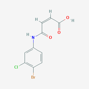 4-[(4-bromo-3-chlorophenyl)amino]-4-oxo-2-butenoic acid