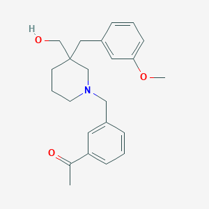 1-(3-{[3-(hydroxymethyl)-3-(3-methoxybenzyl)-1-piperidinyl]methyl}phenyl)ethanone