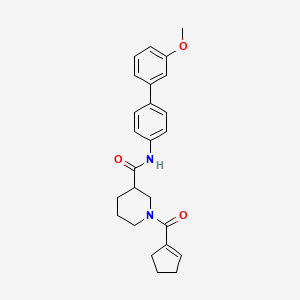 1-(1-cyclopenten-1-ylcarbonyl)-N-(3'-methoxy-4-biphenylyl)-3-piperidinecarboxamide