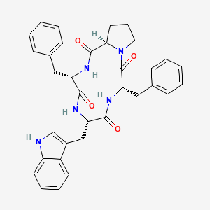 molecular formula C34H35N5O4 B606706 c[L-Phe-D-pro-L-Phe-L-trp] CAS No. 210236-47-8