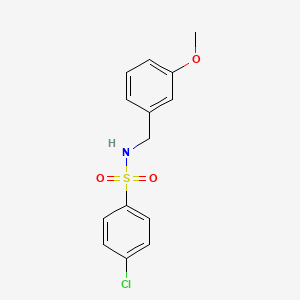 4-chloro-N-(3-methoxybenzyl)benzenesulfonamide