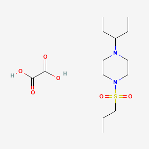 molecular formula C14H28N2O6S B6067087 1-(1-ethylpropyl)-4-(propylsulfonyl)piperazine oxalate 