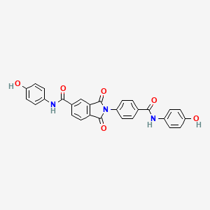 N-(4-hydroxyphenyl)-2-(4-{[(4-hydroxyphenyl)amino]carbonyl}phenyl)-1,3-dioxo-5-isoindolinecarboxamide