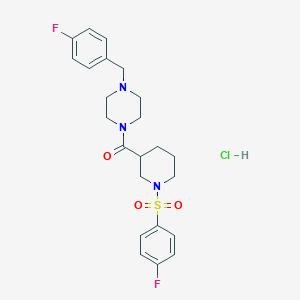 1-(4-fluorobenzyl)-4-({1-[(4-fluorophenyl)sulfonyl]-3-piperidinyl}carbonyl)piperazine hydrochloride
