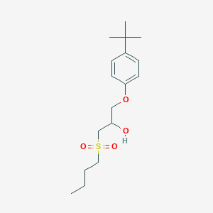 molecular formula C17H28O4S B6067127 1-(4-tert-butylphenoxy)-3-(butylsulfonyl)-2-propanol 