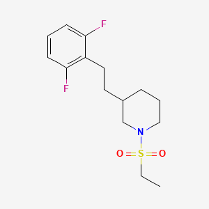 molecular formula C15H21F2NO2S B6067174 3-[2-(2,6-difluorophenyl)ethyl]-1-(ethylsulfonyl)piperidine 