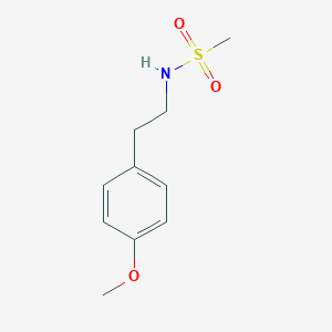 molecular formula C10H15NO3S B060672 N-[2-(4-methoxyphenyl)ethyl]methanesulfonamide CAS No. 170215-60-8