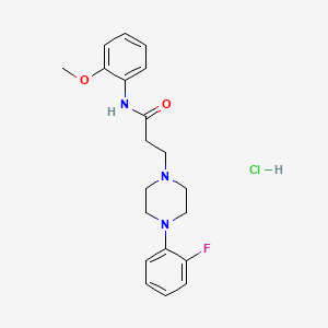 3-[4-(2-fluorophenyl)-1-piperazinyl]-N-(2-methoxyphenyl)propanamide hydrochloride