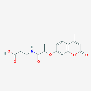 N-{2-[(4-methyl-2-oxo-2H-chromen-7-yl)oxy]propanoyl}-beta-alanine