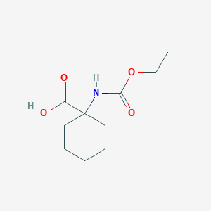 molecular formula C10H17NO4 B060673 1-[(Ethoxycarbonyl)amino]cyclohexanecarboxylic acid CAS No. 170982-49-7
