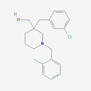 [3-(3-chlorobenzyl)-1-(2-methylbenzyl)-3-piperidinyl]methanol