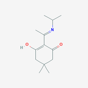 molecular formula C13H21NO2 B6067382 2-[1-(isopropylamino)ethylidene]-5,5-dimethyl-1,3-cyclohexanedione 