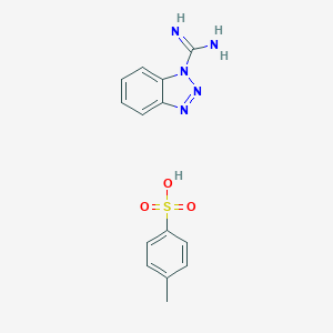 molecular formula C14H15N5O3S B060674 苯并三唑-1-羧酰胺 CAS No. 163853-10-9