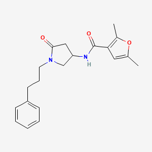 molecular formula C20H24N2O3 B6067470 2,5-dimethyl-N-[5-oxo-1-(3-phenylpropyl)-3-pyrrolidinyl]-3-furamide 