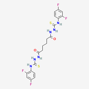 2,2'-(1,6-dioxo-1,6-hexanediyl)bis[N-(2,4-difluorophenyl)hydrazinecarbothioamide]