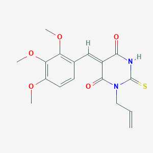 1-allyl-2-thioxo-5-(2,3,4-trimethoxybenzylidene)dihydro-4,6(1H,5H)-pyrimidinedione