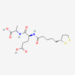 molecular formula C16H26N2O6S2 B606752 (R)-Lip-L-谷氨酰-L-丙氨酸-OH CAS No. 910627-26-8