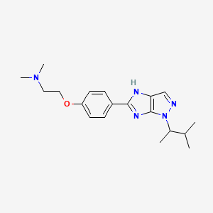 (2-{4-[1-(1,2-dimethylpropyl)-1,4-dihydroimidazo[4,5-c]pyrazol-5-yl]phenoxy}ethyl)dimethylamine