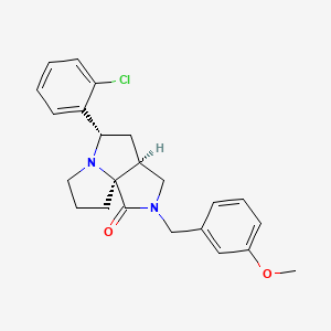 (3aS*,5S*,9aS*)-5-(2-chlorophenyl)-2-(3-methoxybenzyl)hexahydro-7H-pyrrolo[3,4-g]pyrrolizin-1(2H)-one