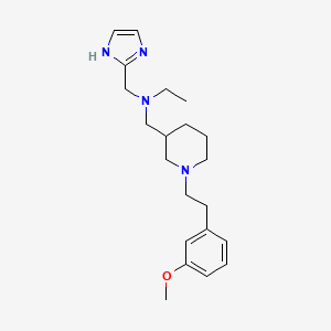 N-(1H-imidazol-2-ylmethyl)-N-({1-[2-(3-methoxyphenyl)ethyl]-3-piperidinyl}methyl)ethanamine