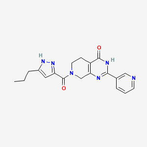 7-[(3-propyl-1H-pyrazol-5-yl)carbonyl]-2-(3-pyridinyl)-5,6,7,8-tetrahydropyrido[3,4-d]pyrimidin-4(3H)-one