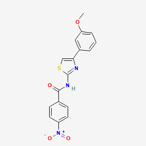 N-[4-(3-methoxyphenyl)-1,3-thiazol-2-yl]-4-nitrobenzamide