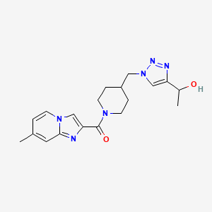 1-[1-({1-[(7-methylimidazo[1,2-a]pyridin-2-yl)carbonyl]-4-piperidinyl}methyl)-1H-1,2,3-triazol-4-yl]ethanol