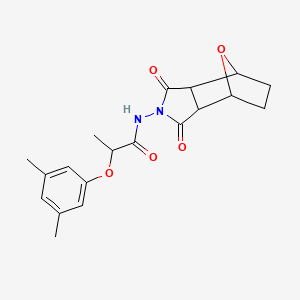 2-(3,5-dimethylphenoxy)-N-(3,5-dioxo-10-oxa-4-azatricyclo[5.2.1.0~2,6~]dec-4-yl)propanamide