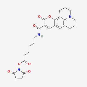 molecular formula C26H29N3O7 B606772 Coumarin 343 X NHS ester CAS No. 946123-12-2