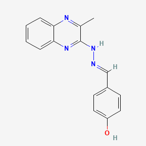 4-hydroxybenzaldehyde (3-methyl-2-quinoxalinyl)hydrazone