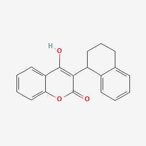molecular formula C19H16O3 B606773 Coumatetralyl CAS No. 5836-29-3