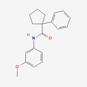 N-(3-methoxyphenyl)-1-phenylcyclopentanecarboxamide