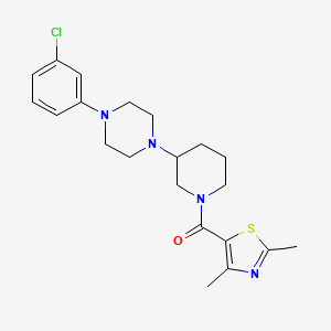 1-(3-chlorophenyl)-4-{1-[(2,4-dimethyl-1,3-thiazol-5-yl)carbonyl]-3-piperidinyl}piperazine