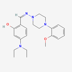 5-(diethylamino)-2-({[4-(2-methoxyphenyl)-1-piperazinyl]imino}methyl)phenol