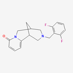 molecular formula C18H18F2N2O B6068004 11-(2,6-difluorobenzyl)-7,11-diazatricyclo[7.3.1.0~2,7~]trideca-2,4-dien-6-one 