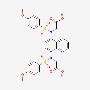 B606804 2,2'-[1,4-Naphthalenediylbis[(4-methoxyphenylsulfonyl)imino]]bisacetic acid CAS No. 1567836-15-0