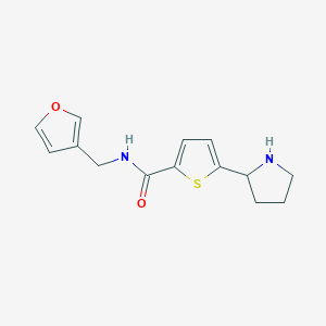 N-(3-furylmethyl)-5-(2-pyrrolidinyl)-2-thiophenecarboxamide trifluoroacetate