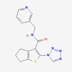 molecular formula C15H14N6OS B6068085 N-(3-pyridinylmethyl)-2-(1H-tetrazol-1-yl)-5,6-dihydro-4H-cyclopenta[b]thiophene-3-carboxamide 