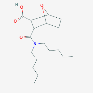 3-[(dipentylamino)carbonyl]-7-oxabicyclo[2.2.1]heptane-2-carboxylic acid