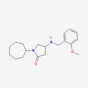 1-cycloheptyl-4-[(2-methoxybenzyl)amino]-2-pyrrolidinone