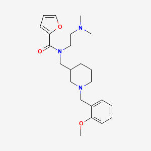 molecular formula C23H33N3O3 B6068172 N-[2-(dimethylamino)ethyl]-N-{[1-(2-methoxybenzyl)-3-piperidinyl]methyl}-2-furamide 